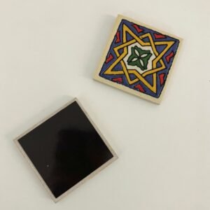wholesale ceramic glaze-stacking fridge magnets with glaze texture, retro style, moroccan style soft magnets factory direct