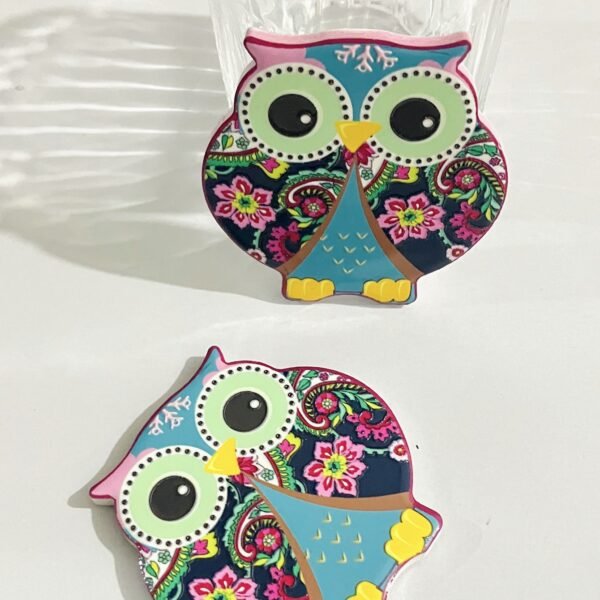 wholesale owl ceramic fridge magnets with embossed craftsmanship and 3d texture for home daily decorations factory direct