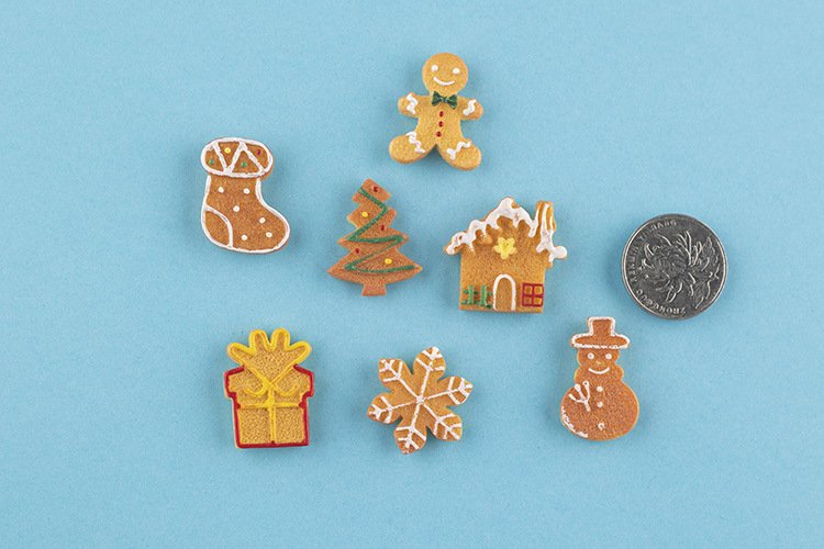 wholesale gingerbread man christmas cookies creative fridge magnets, snowman, gift, strong magnetic stickers, home early education decorations factory direct