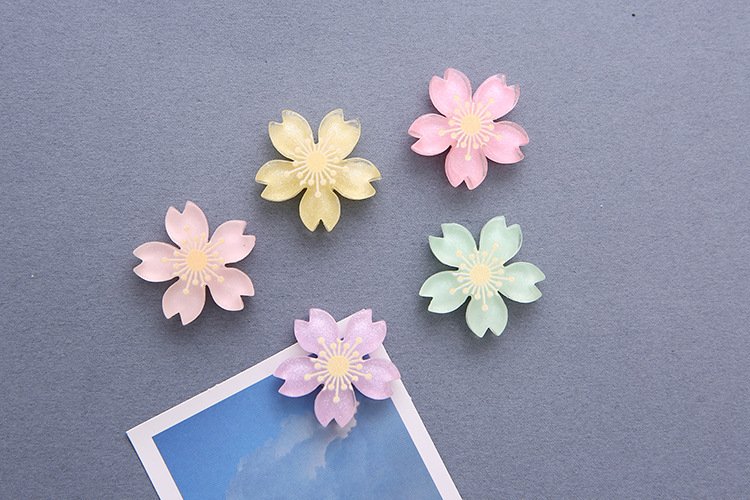 wholesale cherry blossom fridge magnets, creative magnets, korean cartoon, cute resin message magnets, photo stickers factory direct