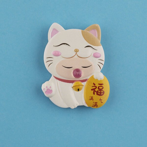 wholesale new year celebratory fridge magnets, magnetic stickers, cute korean 3d maneki-neko magnets, home decorations factory direct