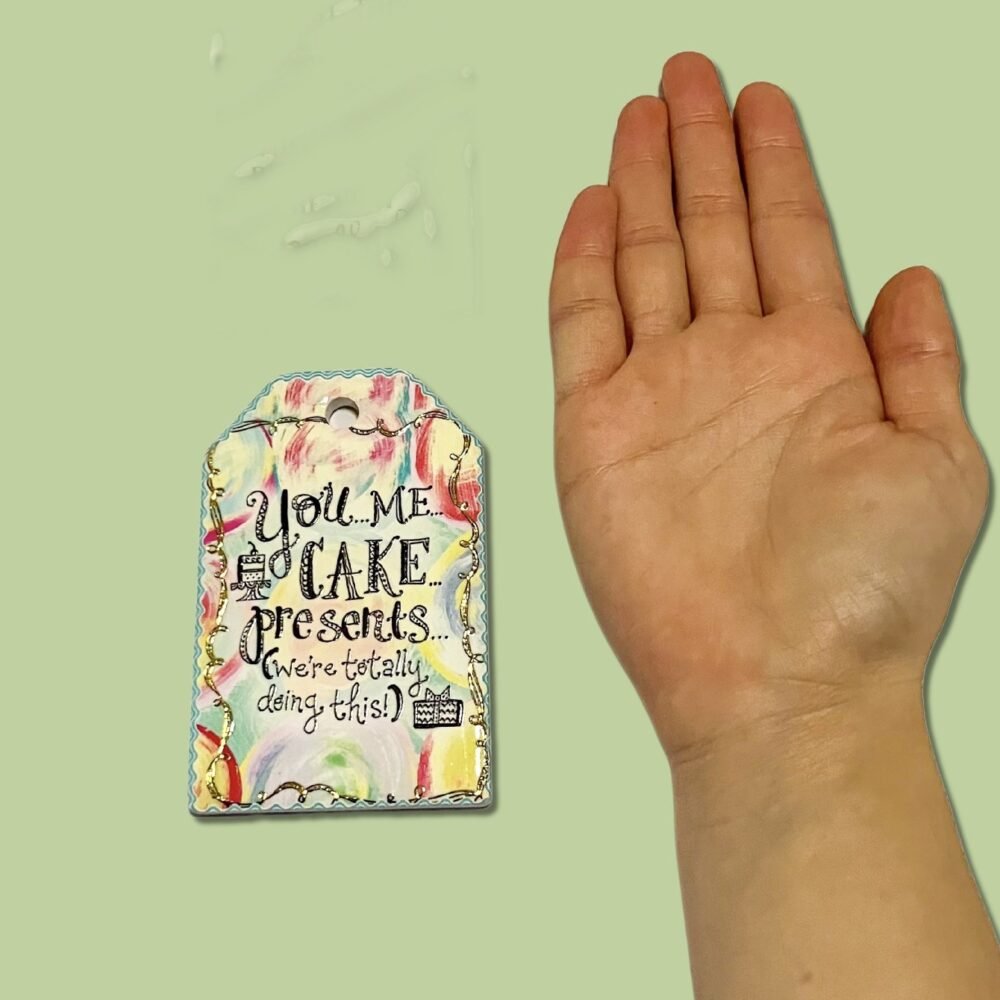 wholesale gold-plated embossed ceramic fridge magnets, bookmark with heartwarming words factory direct
