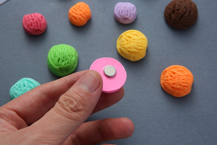 wholesale cute cartoon resin fridge magnets, ice cream and popsicles, 3d magnetic stickers, magnetic stickers for kitchen food decorations factory direct