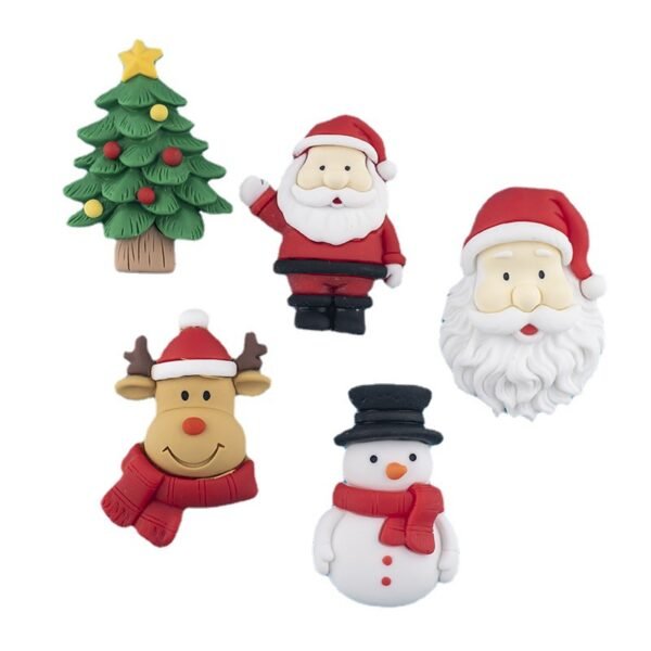 wholesale christmas themed fridge magnets: santa claus, santa&apos;s head, reindeer, snowman, christmas tree factory direct
