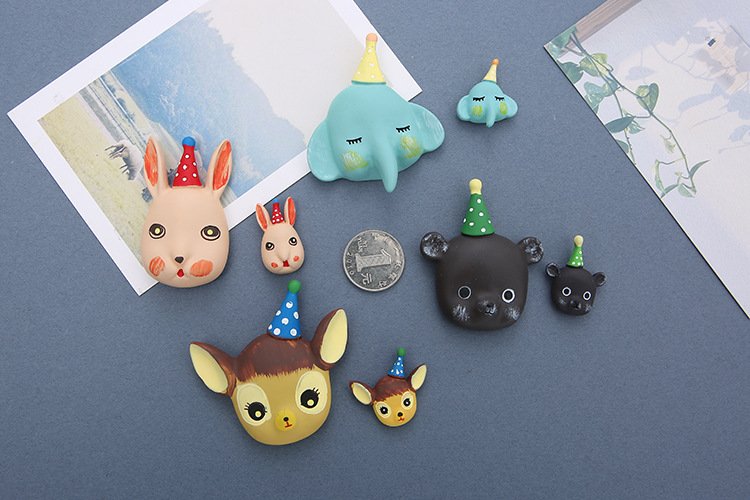 wholesale rabbits, small animals, deer, resin fridge magnets, bears, elephants, magnets factory direct