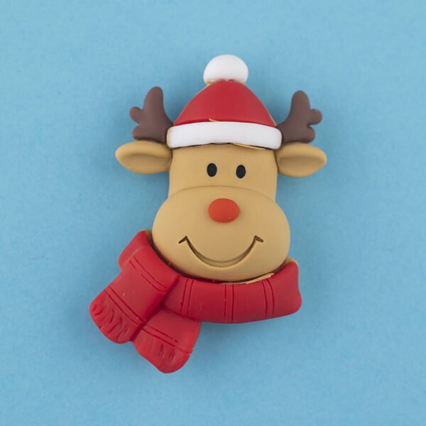 wholesale christmas themed fridge magnets: santa claus, santa&apos;s head, reindeer, snowman, christmas tree factory direct
