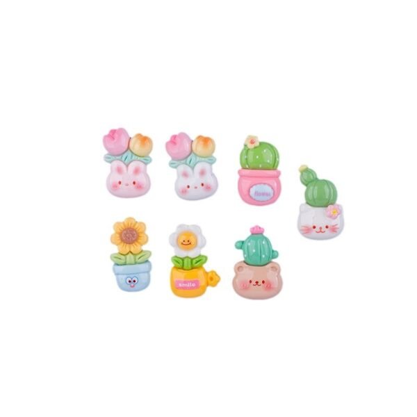 wholesale cactus fridge magnets, creative cute cartoon 3d magnetic stickers, iron decorative message stickers factory direct