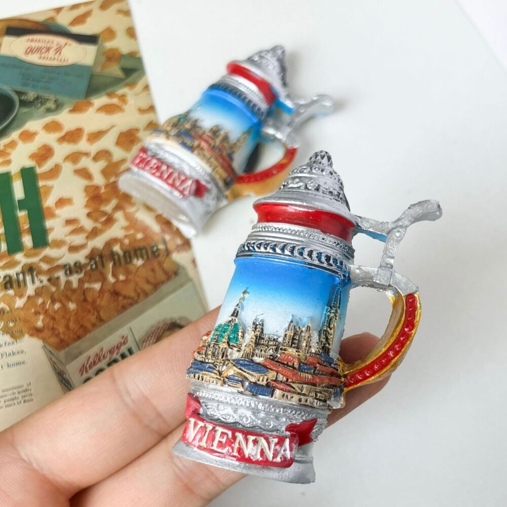 wholesale 3d travel scenery, architectural, and figurine souvenirs, hand-painted resin fridge magnets for home decoration and daily use factory direct