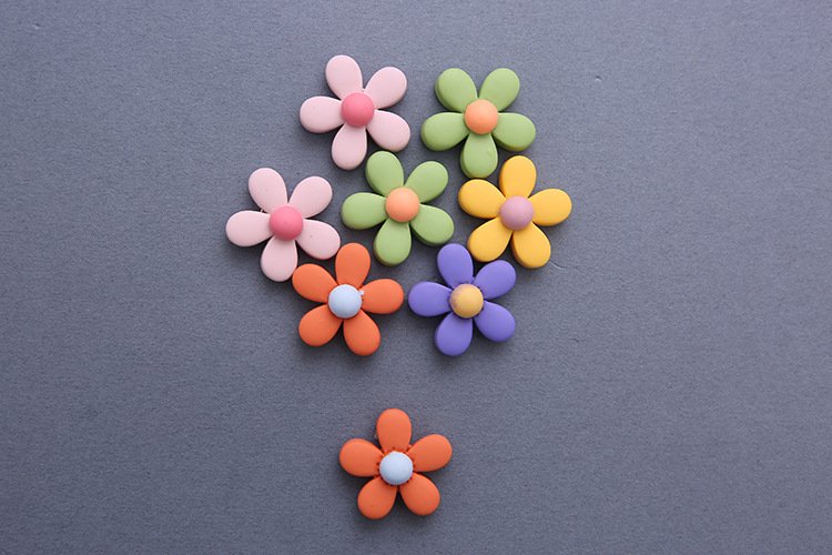 wholesale flower fridge magnets, five-petal flowers, strong magnetic ironstone, creative fresh and artistic magnetic stickers factory direct