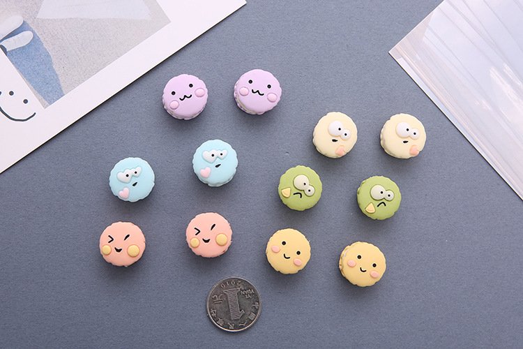 wholesale french macaron 3d food fridge magnets, magnetic stickers, tempered glass door panel fridge decorative stickers factory direct
