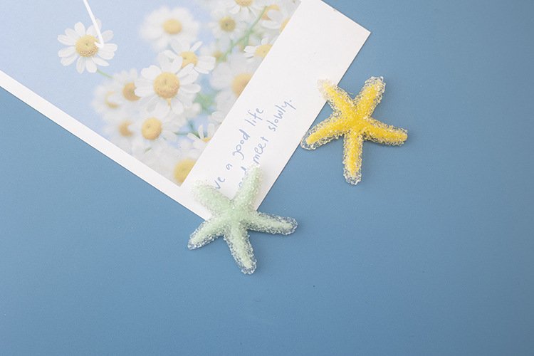 wholesale crystal starfish fridge magnets, magnetic stickers, creative 3d home decorations, iron magnets factory direct