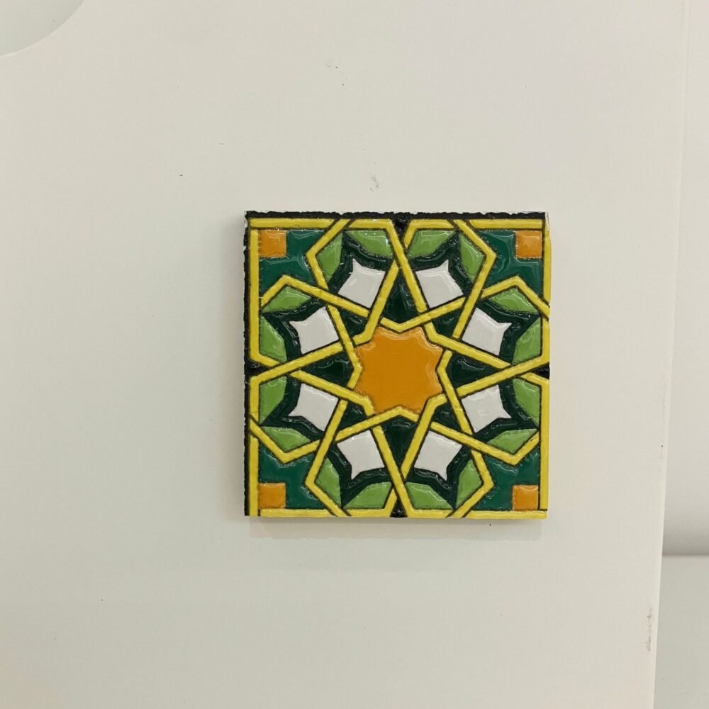 wholesale ceramic glaze-stacking fridge magnets with glaze texture, retro style, moroccan style soft magnets factory direct