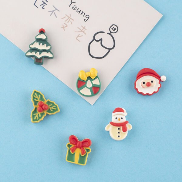 wholesale cartoon christmas fridge magnets, magnetic stickers, santa claus, gift, reindeer, snowflakes, magnetic stickers, decorative stickers for festivals factory direct