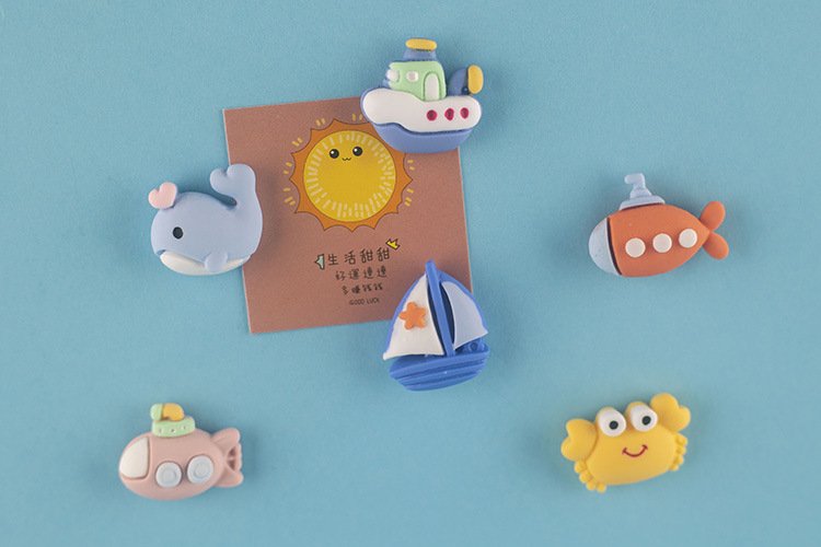 wholesale mediterranean style ocean wind fridge magnets, magnetic stickers, refrigerator decorative creative magnetic stickers, magnetic stickers factory direct