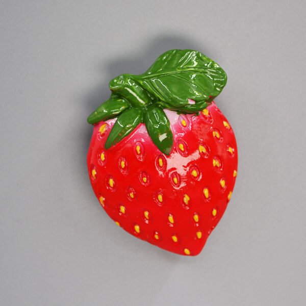 wholesale simulated food and fruit fridge magnets, 3d strawberries, pineapples, yellow lemons, green lemons, magnetic stickers, magnetic stickers, resin fridge magnets, customized factory direct