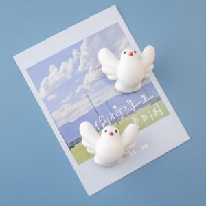 wholesale minimalist fat pigeon fridge magnets, cute personalized creative magnetic stickers, 3d peace dove ironstone strong magnets factory direct
