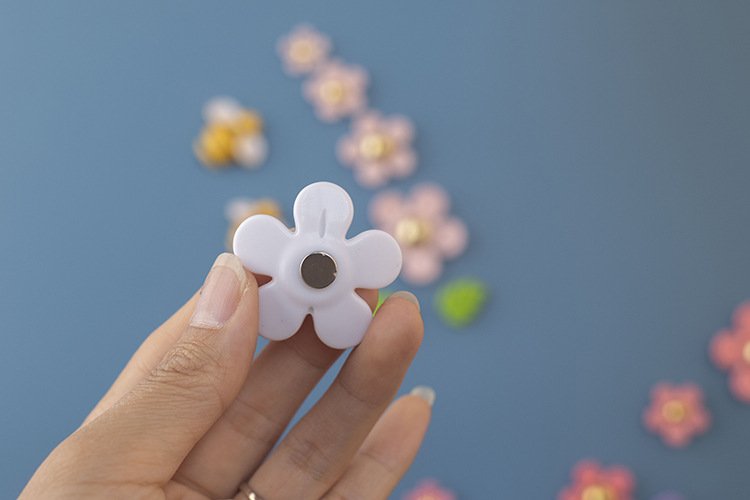 wholesale fresh flower daisies sunflower minimalist fridge stickers, magnetic decorative stickers, minimalist magnetic stickers factory direct