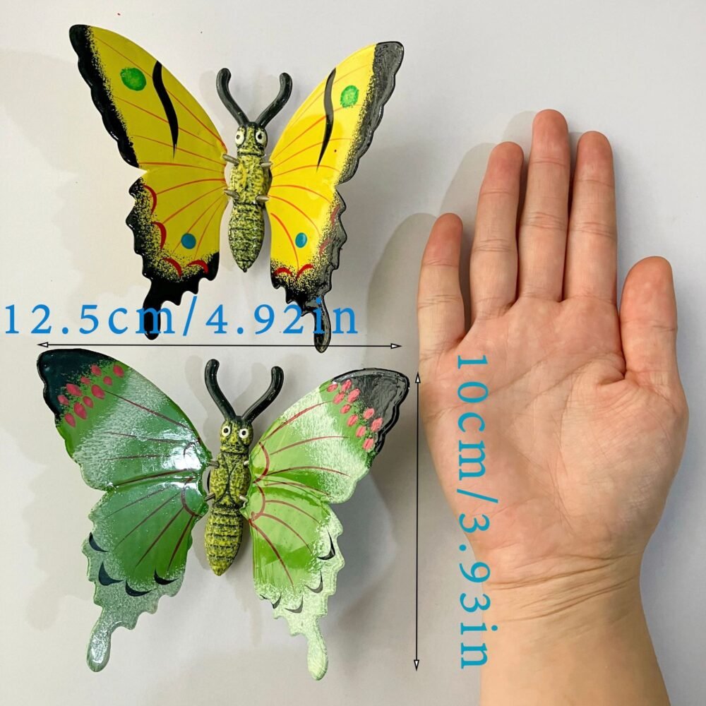 wholesale adorable large butterfly fridge magnets with realistic patterned wings that move, fun and personalized for home decoration factory direct