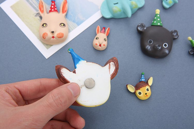 wholesale rabbits, small animals, deer, resin fridge magnets, bears, elephants, magnets factory direct