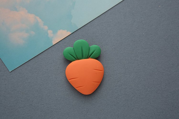 wholesale cute strawberries, carrots, avocados, cherries fruit fridge magnets, 3d  factory direct