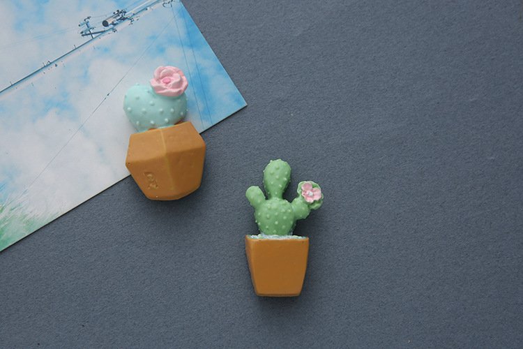 wholesale 3d cactus potted fridge magnets, cereus and succulents, magnetic iron stickers, magnetic stickers, magnetic ironstone stickers, magnetic stone stickers factory direct