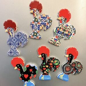 wholesale rooster-shaped fridge magnets, travel souvenirs, home decorative crafts, creative ceramic factory direct