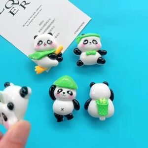 wholesale cute panda cartoon fridge magnets, 3d magnetic iron for fridge doors, home iron cabinets, and entrance decorations factory direct