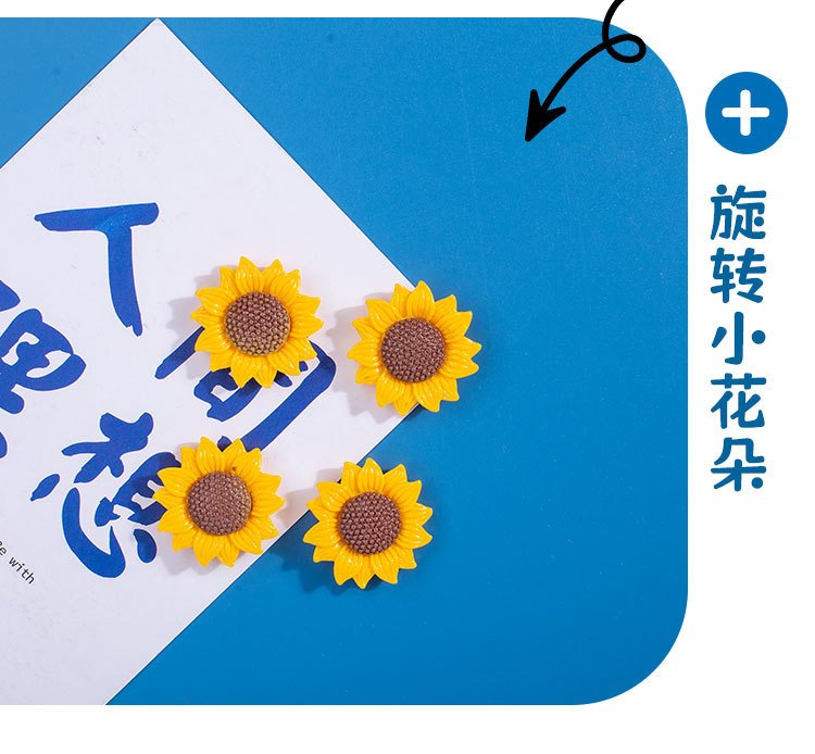 wholesale adorable sunflower and sunflower kitchen home decorations, creative blackboard magnetic stickers factory direct