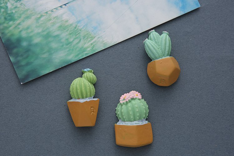 wholesale 3d cactus potted fridge magnets, cereus and succulents, magnetic iron stickers, magnetic stickers, magnetic ironstone stickers, magnetic stone stickers factory direct