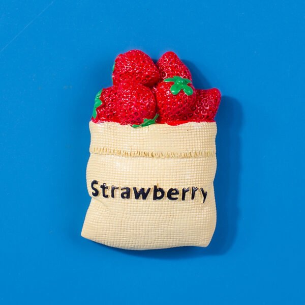 wholesale fruit fridge magnets: strawberries, kiwis, lemons, apples, peaches, watermelons, bananas factory direct