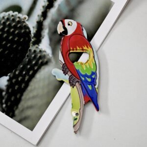 wholesale parrot bottle opener fridge magnets, melamine material with embossed craftsmanship, cute fridge magnets with colorful patterns factory direct