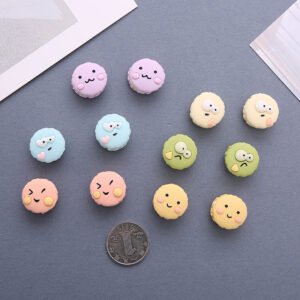 wholesale french macaron 3d food fridge magnets, magnetic stickers, tempered glass door panel fridge decorative stickers factory direct