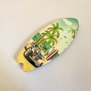 wholesale skateboard-shaped fridge magnets with gold-plated craftsmanship, 3d texture, unique and creative ceramic design for decorative crafts factory direct