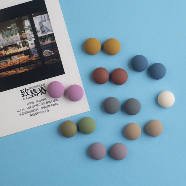 wholesale ins summer macaron matte morandi color semi-circle magnetic fridge magnets, instant photo fixing magnetic strips factory direct