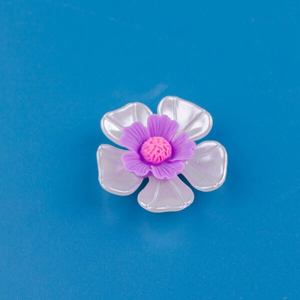 wholesale flower fridge magnets in blue, pink, purple, yellow, green, 3d decorative stickers factory direct