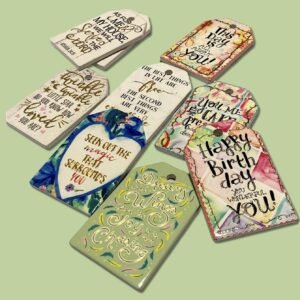 wholesale gold-plated embossed ceramic fridge magnets, bookmark with heartwarming words factory direct