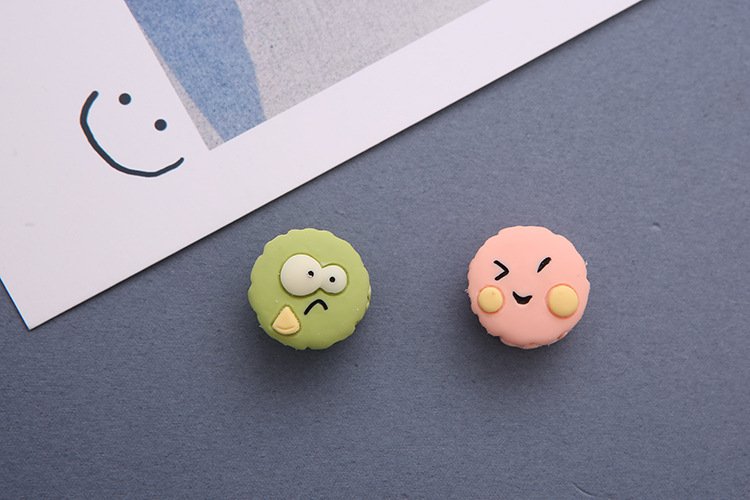 wholesale french macaron 3d food fridge magnets, magnetic stickers, tempered glass door panel fridge decorative stickers factory direct