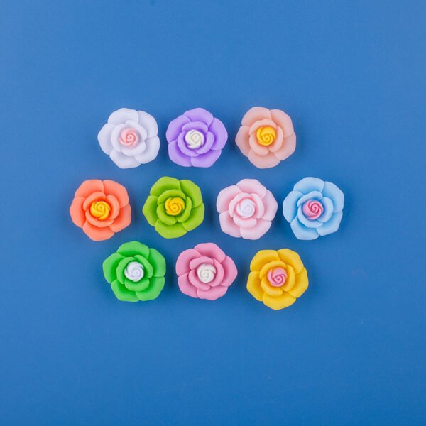 wholesale macaron mini five-petal flower fridge magnets, magnetic stickers, personalized creative and cute decorative resin magnetic stickers factory direct