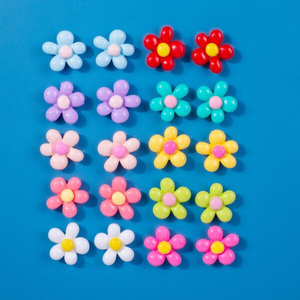 wholesale adorable 3d five-petal flower fridge magnets, magnetic attraction, instant photo fixing, high aesthetic home decorative magnets factory direct