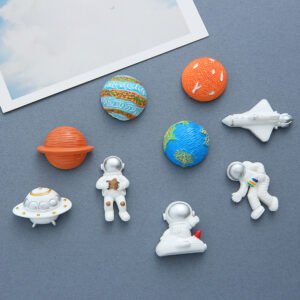 wholesale astronaut fridge magnets, magnetic stickers, space shuttle iron magnets, creative space fridge decorations, message stickers factory direct