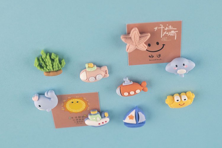 wholesale mediterranean style ocean wind fridge magnets, magnetic stickers, refrigerator decorative creative magnetic stickers, magnetic stickers factory direct