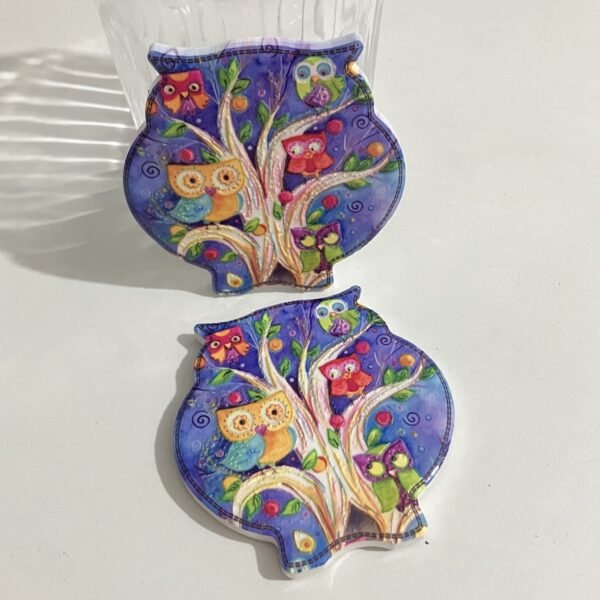 wholesale owl ceramic fridge magnets with embossed craftsmanship and 3d texture for home daily decorations factory direct
