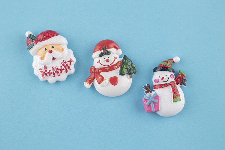 wholesale christmas fridge magnets, personalized creative christmas decorative magnets, snowman magnetic attraction sets, gift magnetic stickers factory direct