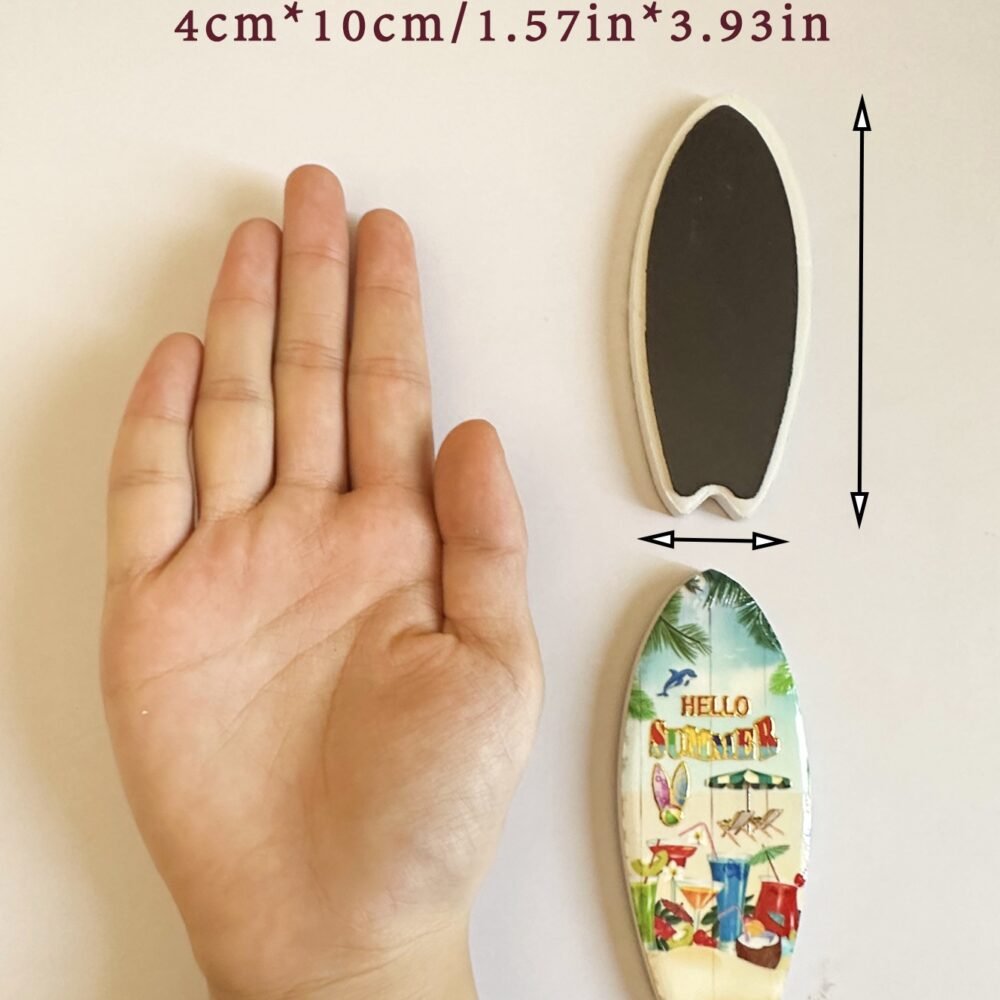 wholesale skateboard-shaped fridge magnets with gold-plated craftsmanship, 3d texture, unique and creative ceramic design for decorative crafts factory direct