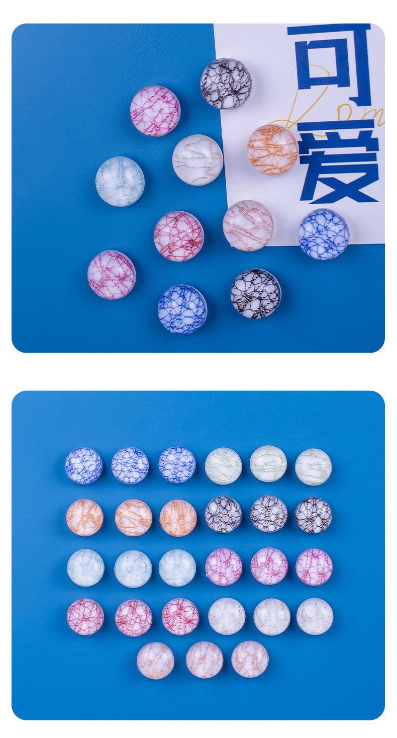 wholesale morandi ins ice-crack magnetic fridge magnets, mini semi-circular magnets, cute home decorative magnetic clips, message stickers factory direct