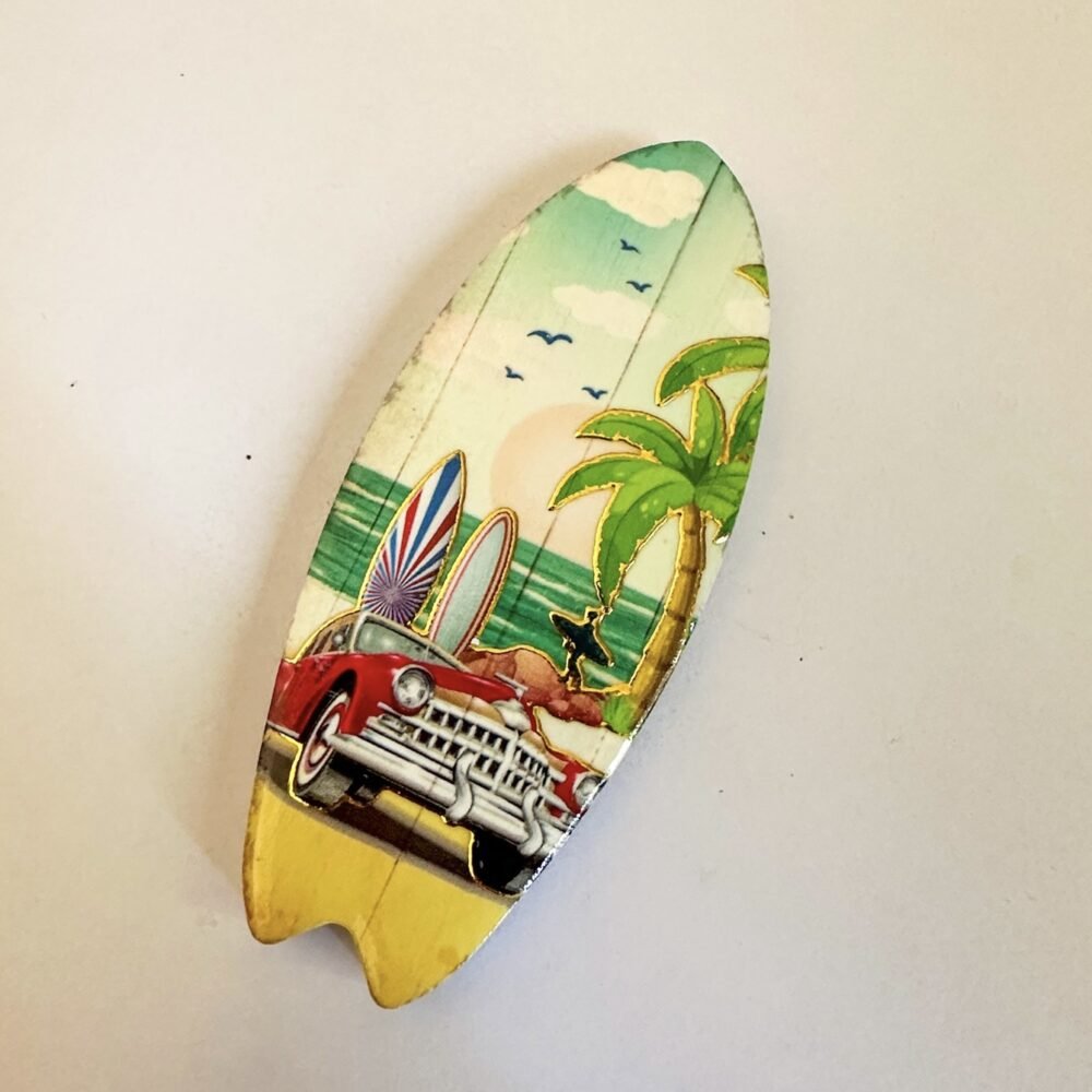 wholesale skateboard-shaped fridge magnets with gold-plated craftsmanship, 3d texture, unique and creative ceramic design for decorative crafts factory direct