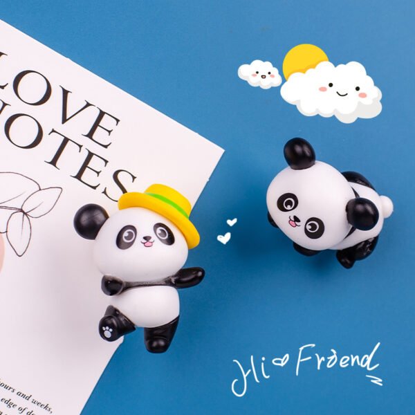 wholesale adorable panda fridge magnets, magnetic attraction, 3d creative travel cultural souvenirs, gifts, magnetic home decorations factory direct