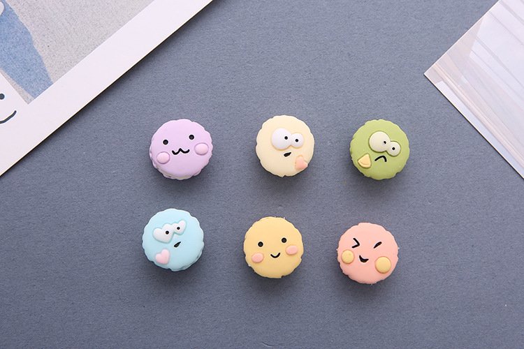 wholesale french macaron 3d food fridge magnets, magnetic stickers, tempered glass door panel fridge decorative stickers factory direct