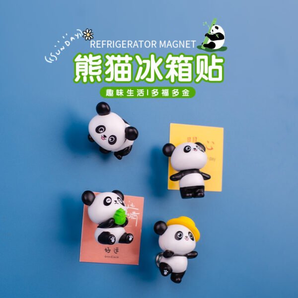 wholesale adorable panda fridge magnets, magnetic attraction, 3d creative travel cultural souvenirs, gifts, magnetic home decorations factory direct