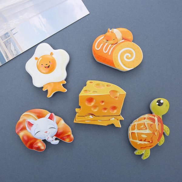 wholesale pet food fridge magnets: hamburgers, bread, fried eggs, cheese, bacon, sandwiches, hot dogs, snacks factory direct